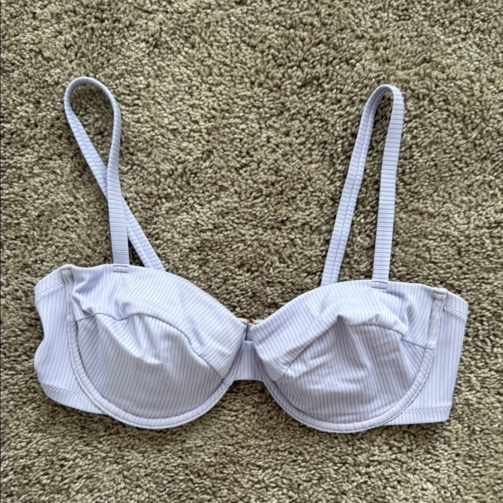 Lavender Bikini with Underwire Support and Adjustable Straps
